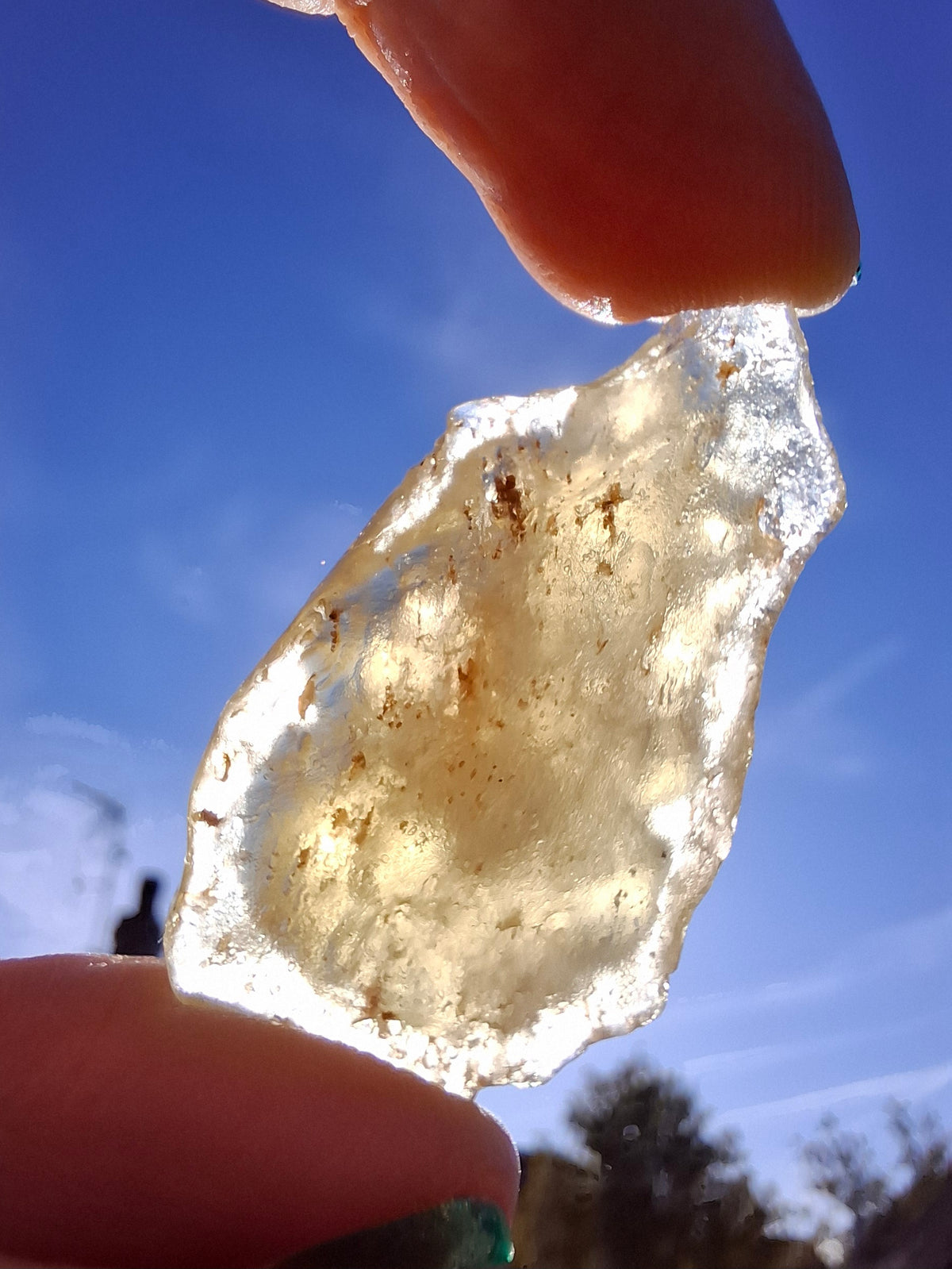 Libyan Desert Glass GANESHA carving, 18.39g, Tektite (Ref: Ganesha3)