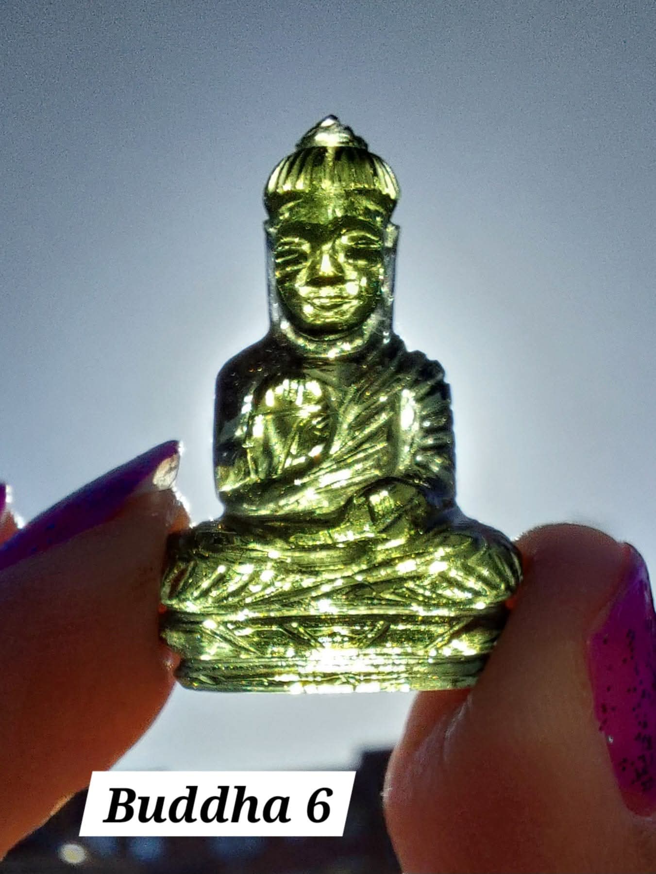 Moldavite BUDDHA Carving, 4.23g, Tektite (Ref: Buddha6)