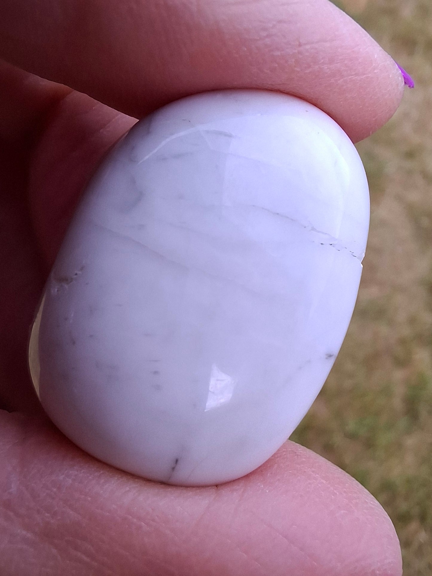 Howlite, Tumble Stone, Crystal (Ref: T36)