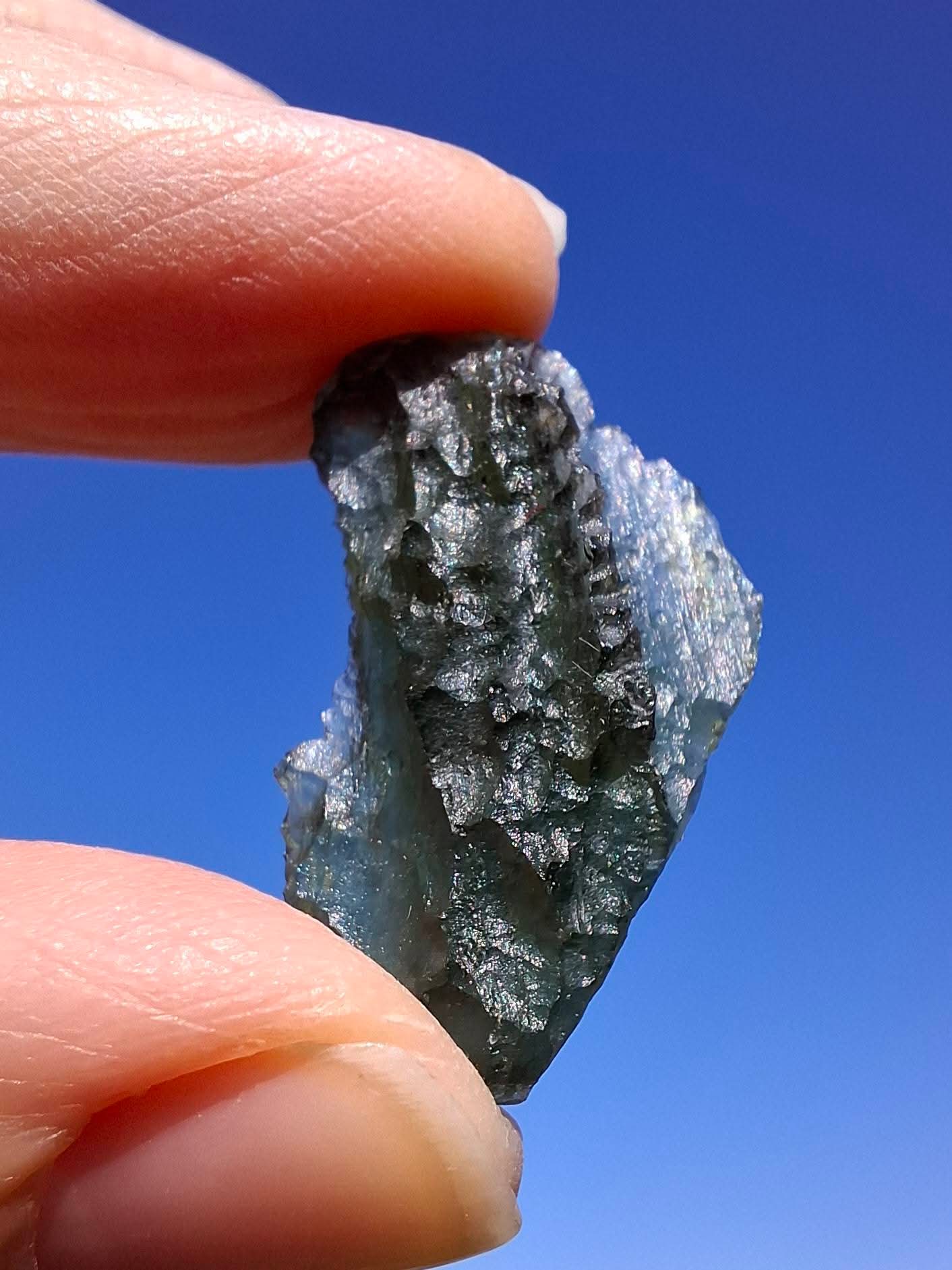 Moldavite Piece, MAROUSKOVO POLE, 2.91g, Tektite (Ref: 1359)