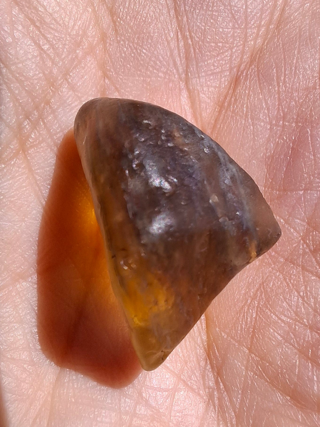 Libyan Desert Glass (darker) Piece, 4.43g, Tektite (Ref: L1361)