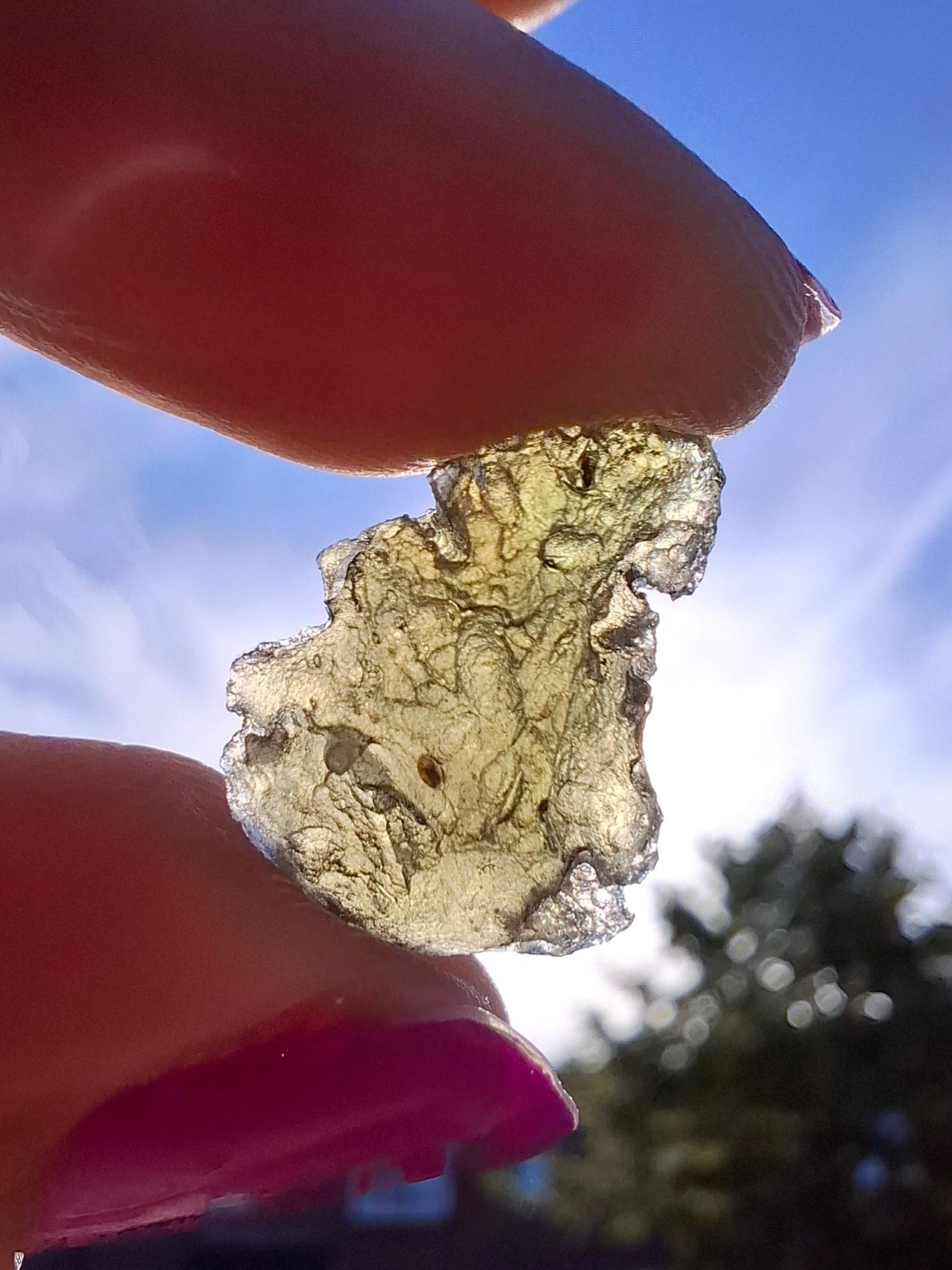 Moldavite Piece, 1.22g, Tektite (Ref: 1464)