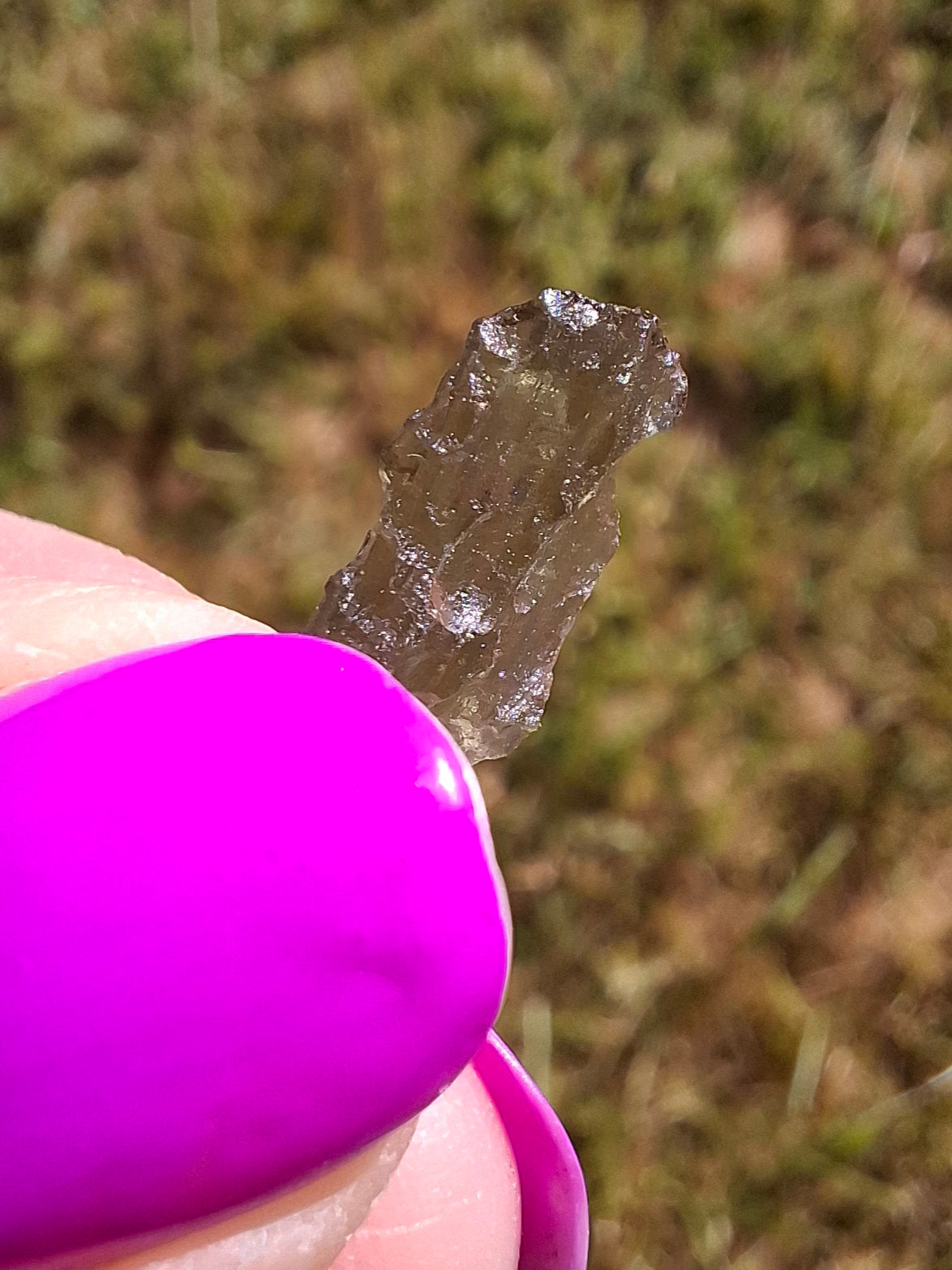 Moldavite small Piece, 0.27g, Tektite (Ref: 1433)