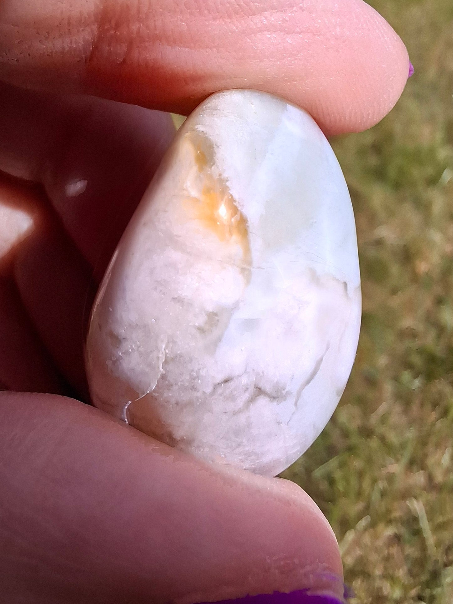 Flower Agate, Tumble Stone, Crystal (Ref: T70)