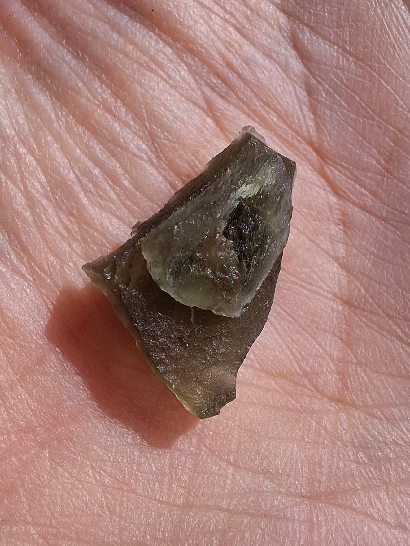 Moldavite Piece, 1.65g, Tektite (Ref: 1387)