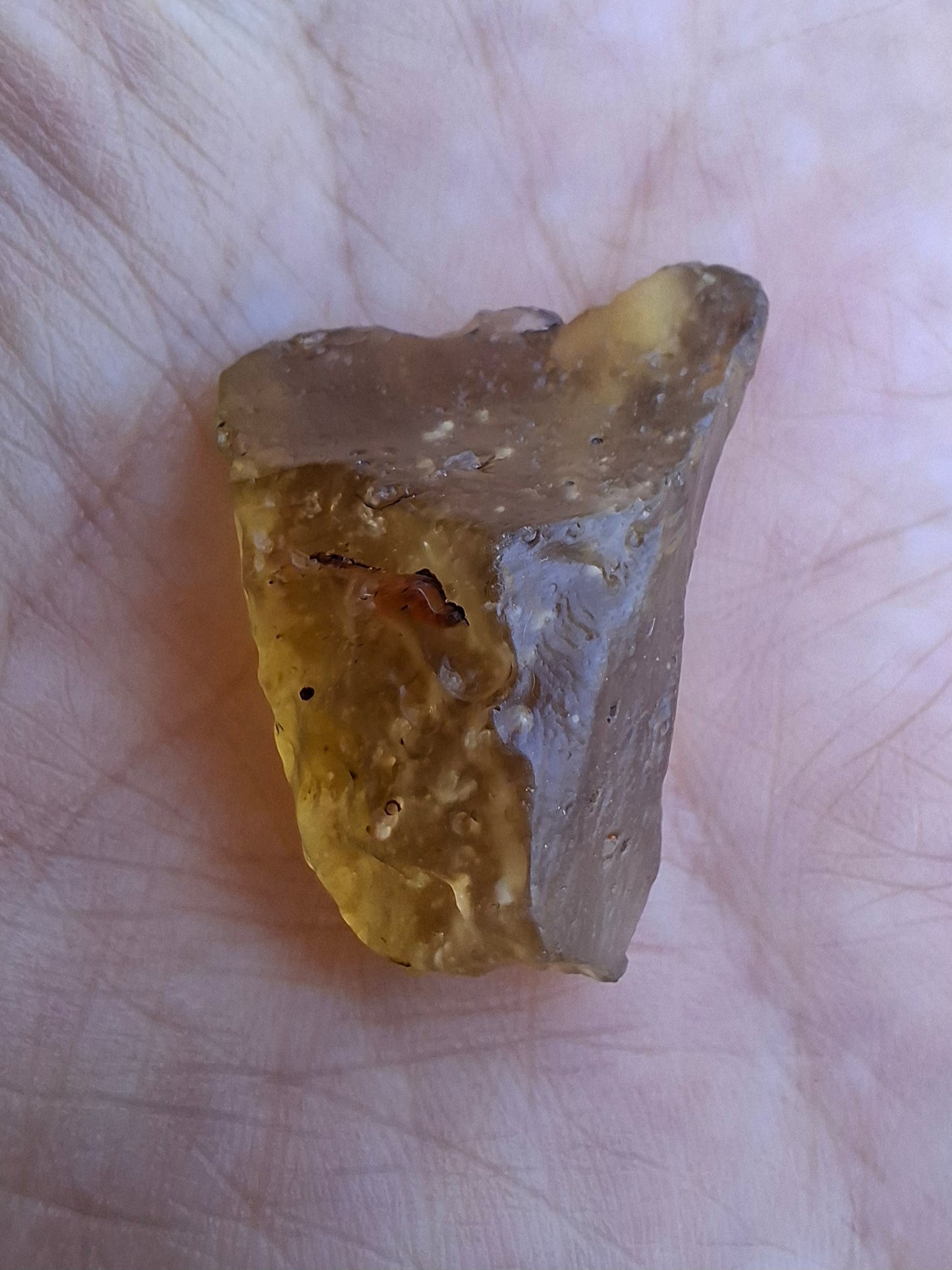 Libyan Desert Glass (darker) Piece, 7.36g, Tektite (Ref: L1357)