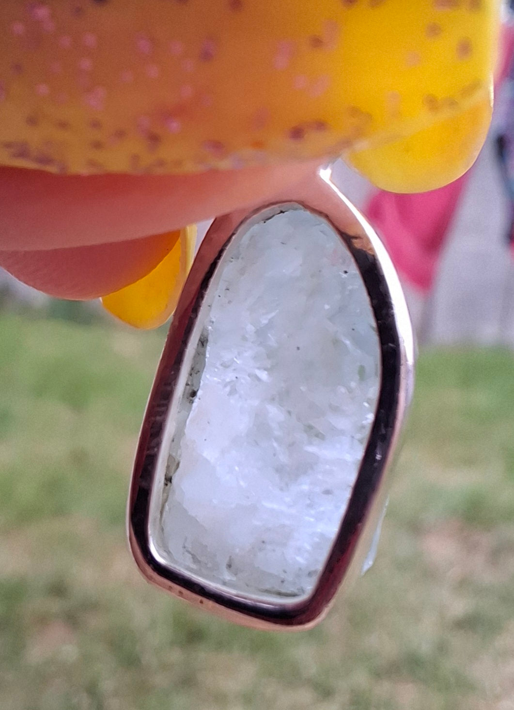 Aquamarine Pendant, 925 Silver, Crystal 🌈 (Ref: AQ4)