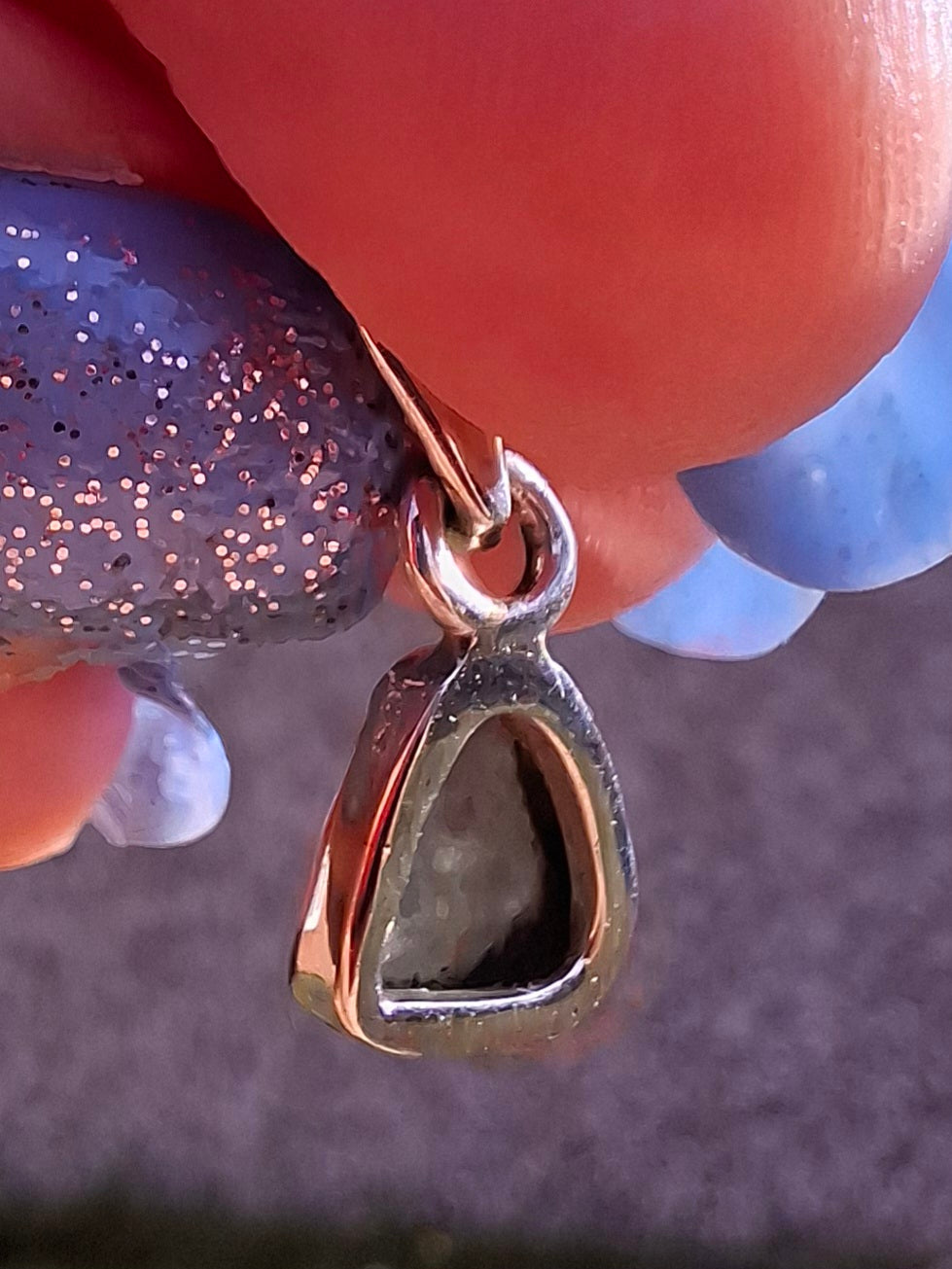 Moldavite Pendant, 925 Silver, Tektite (Ref: P55)