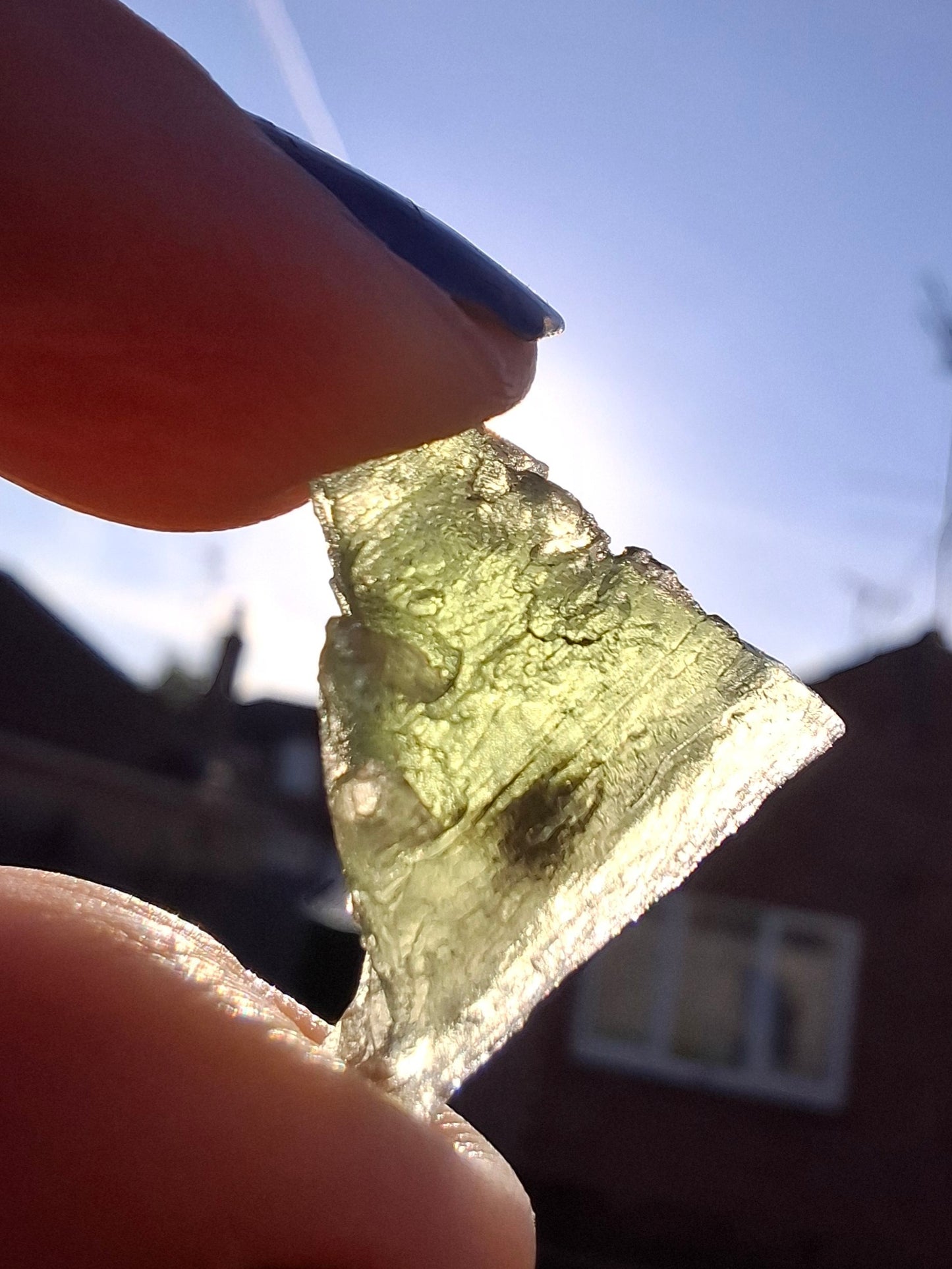 Moldavite Piece, 1.94g, Tektite (Ref: 1390)
