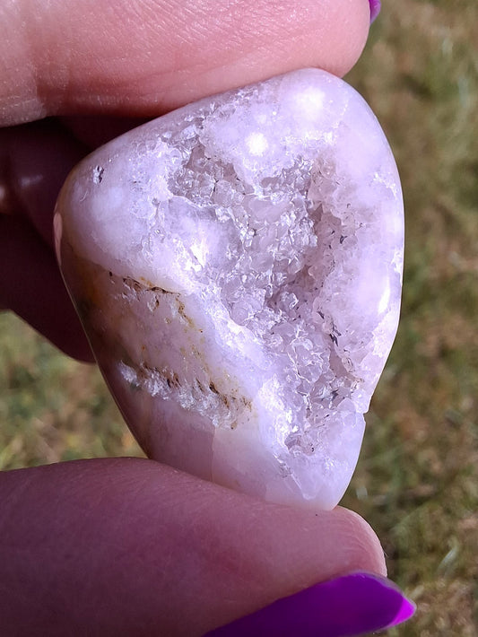 Flower Agate, Tumble Stone, Crystal (Ref: T74)