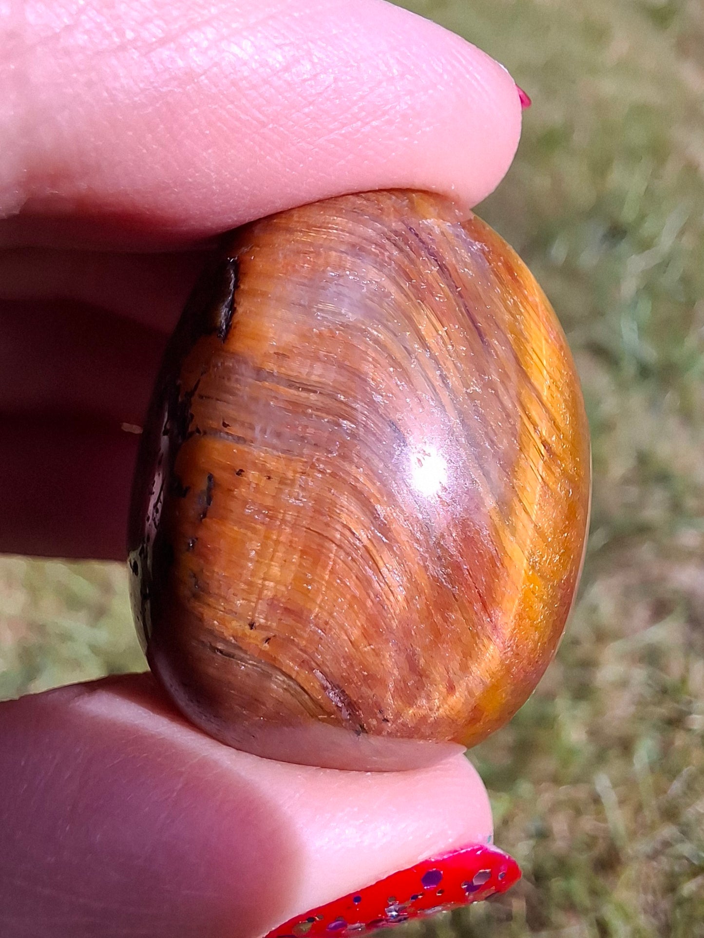 Tigers Eye, Tumble Stone, Crystal (Ref: T136)