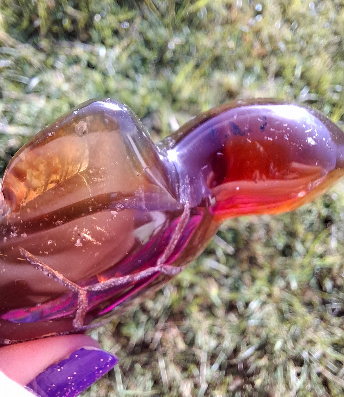Red Amber Turtle, 49.15g, Carving, Fossil (Ref: TT1)