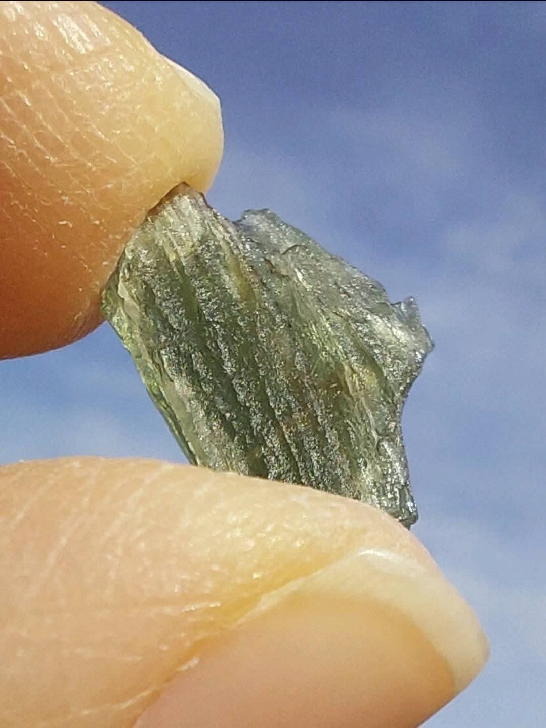 Moldavite Piece, 0.65g. Tektite (Ref: 898)