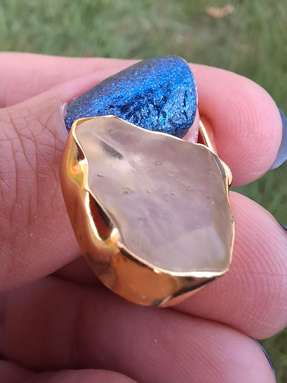Libyan Desert Glass Pendant, 14K GOLD Plated, Tektite (Ref: LP125)