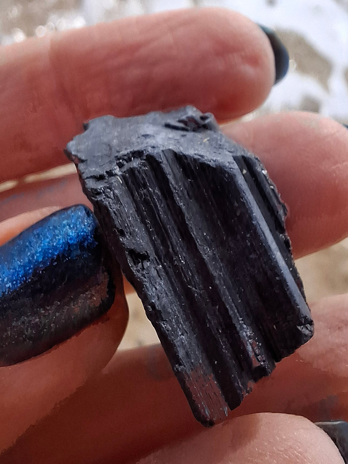 Black Tourmaline RAW, 12.40g, Crystal (Ref: RBT2)
