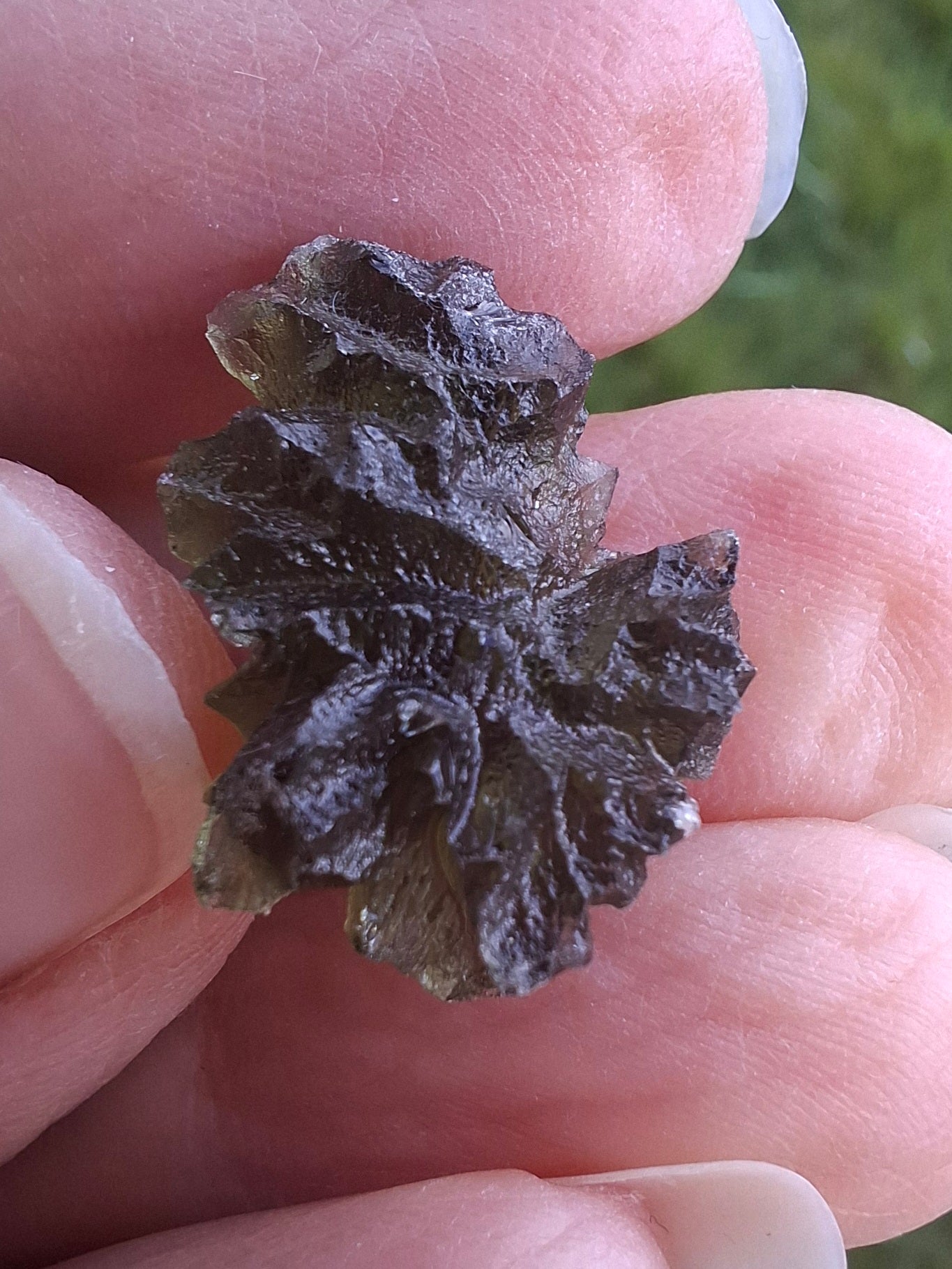 Moldavite Piece, JEZKOVNA BESEDNICE, 2.05g, Tektite (Ref: 1275)