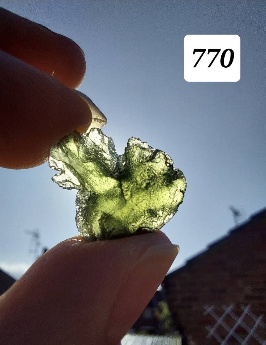 Moldavite Piece, 1.84g, Tektite (Ref: 770)