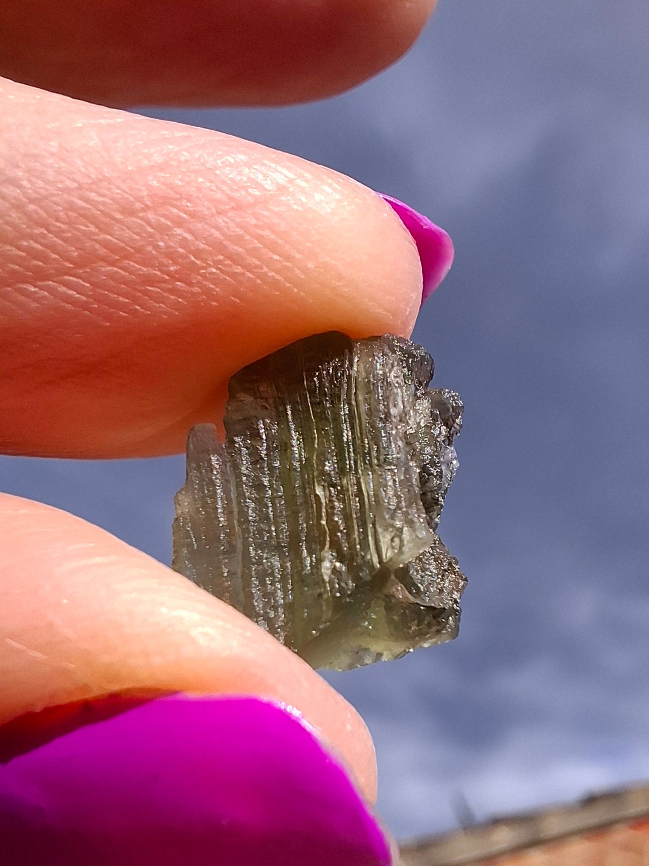 Moldavite Piece, 1.00g, Tektite (Ref: 1442)