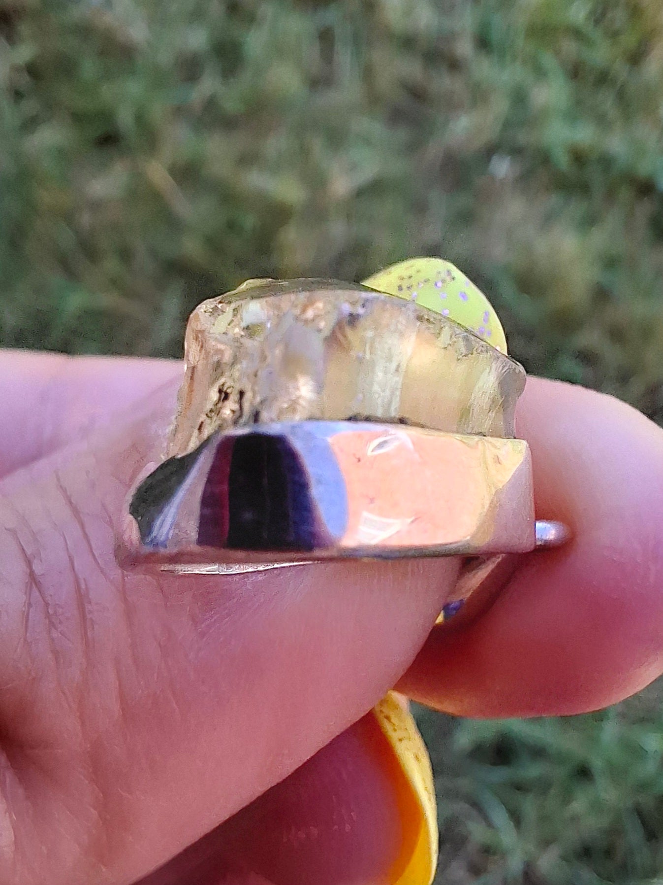 Libyan Desert Glass Pendant, 925 Silver, Tektite (Ref: LP105)