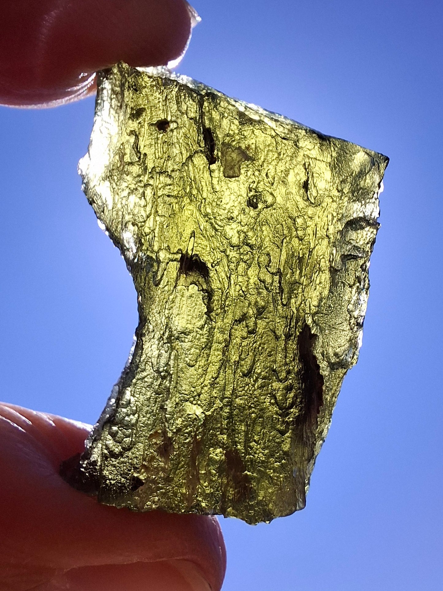 Moldavite Piece, JAKULE, 12.00g, Tektite (Ref: 1175)