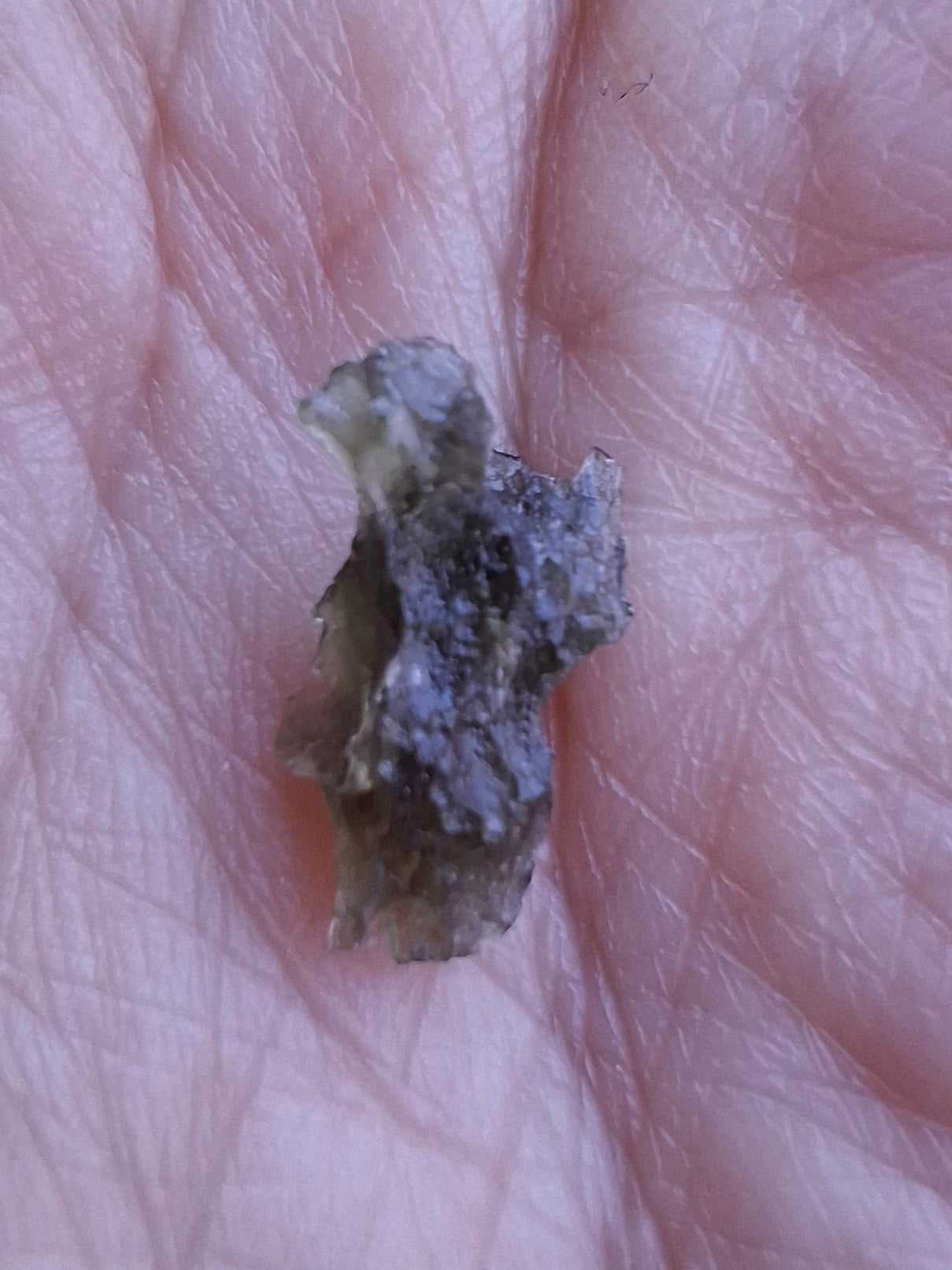Moldavite small Piece, 0.34g, Tektite (Ref: 1476)
