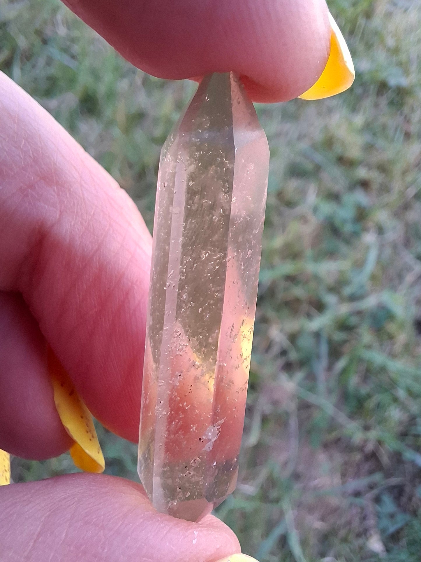 Libyan Desert Glass DT Carving, 4.22g, Tektite (Ref: LDT6)