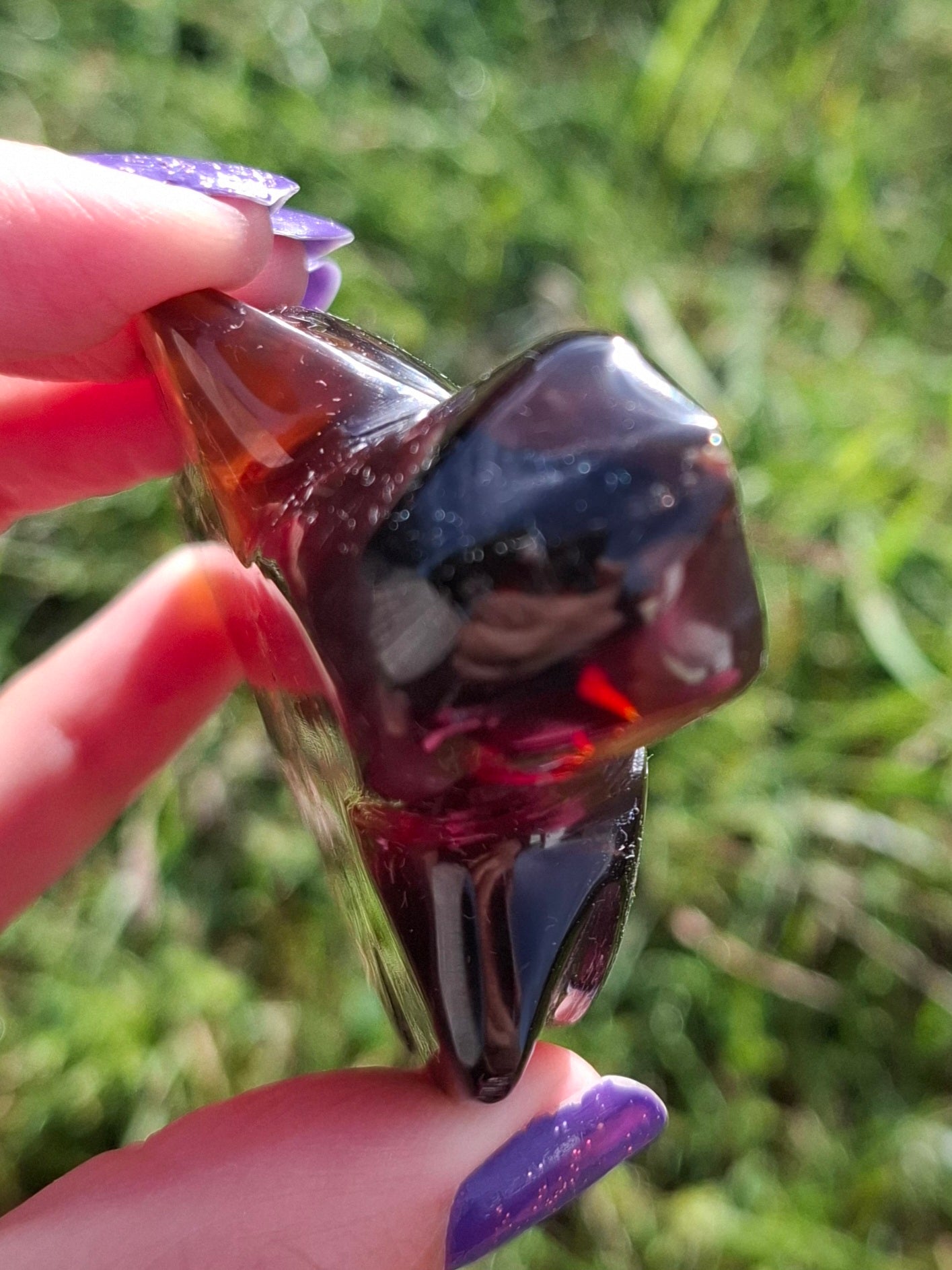 Red Amber Turtle, 52.00g, Carving, Fossil (Ref: TT3)