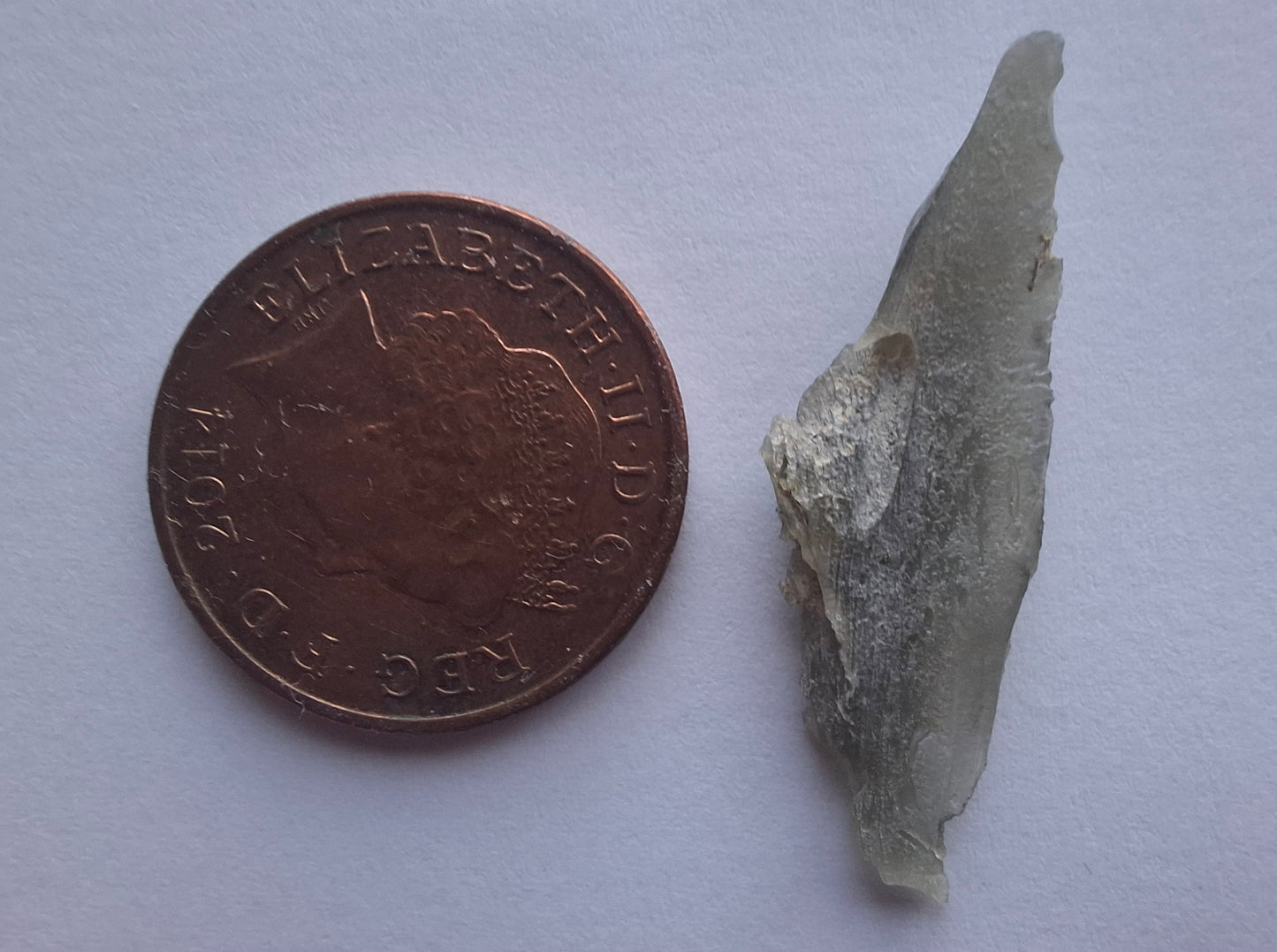 Moldavite Piece, 0.83g, Tektite (Ref: 1362)