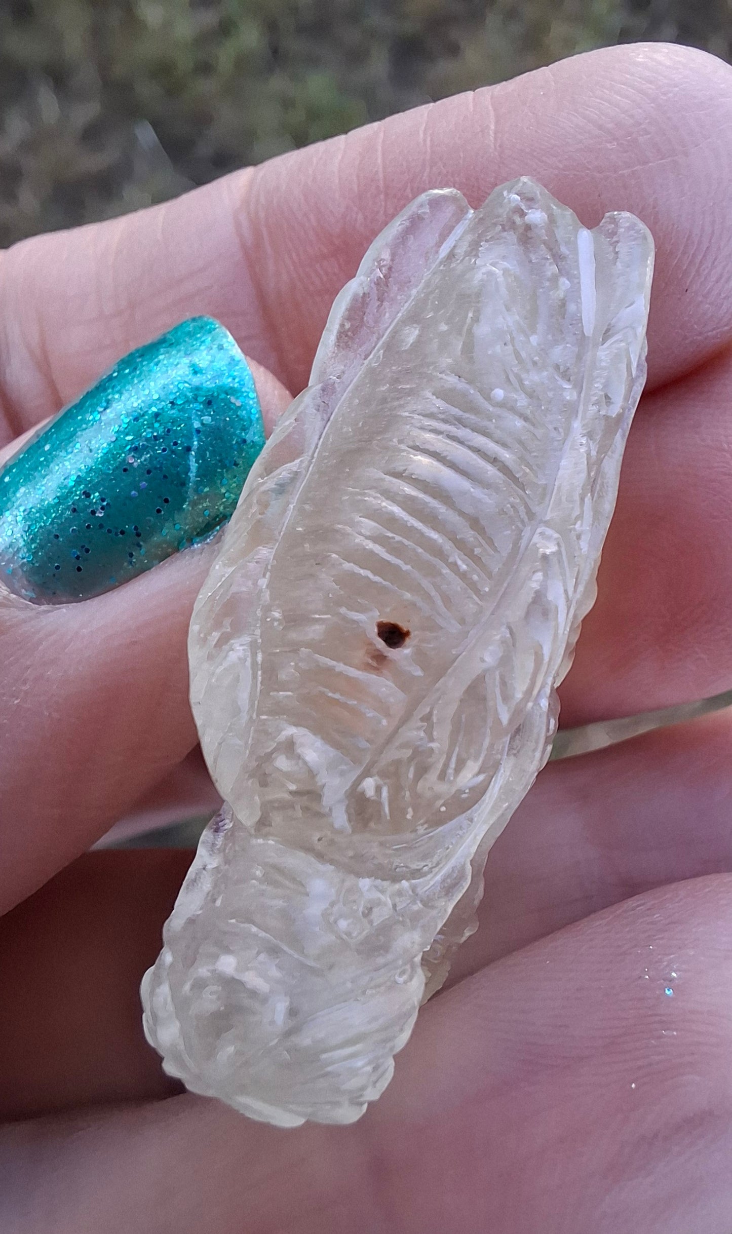 Libyan Desert Glass DRAGON HEAD carving, 9.66g, Tektite (Ref: Dragon 3)