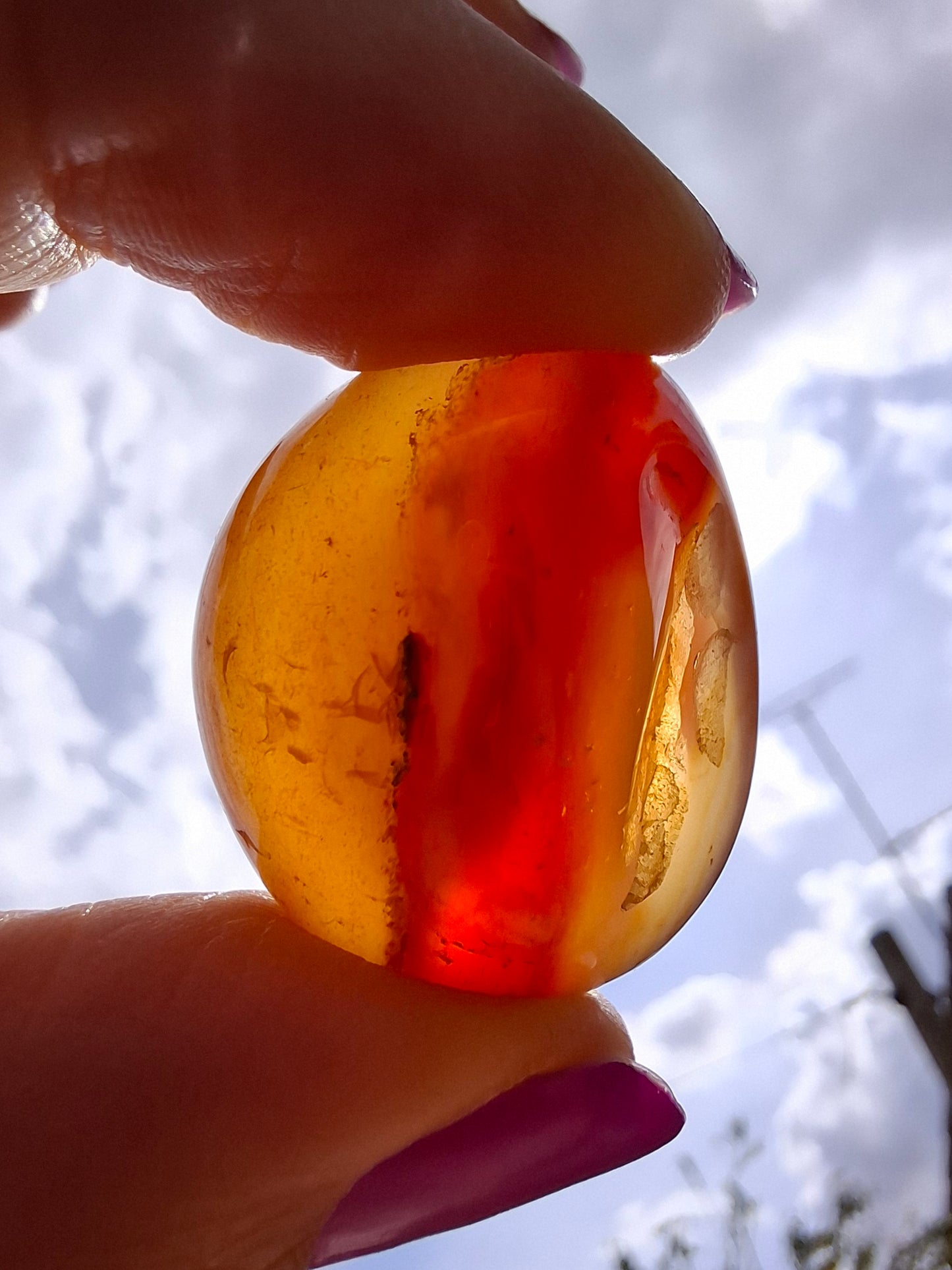 Carnelian, Tumble Stone, Crystal (Ref: T66)