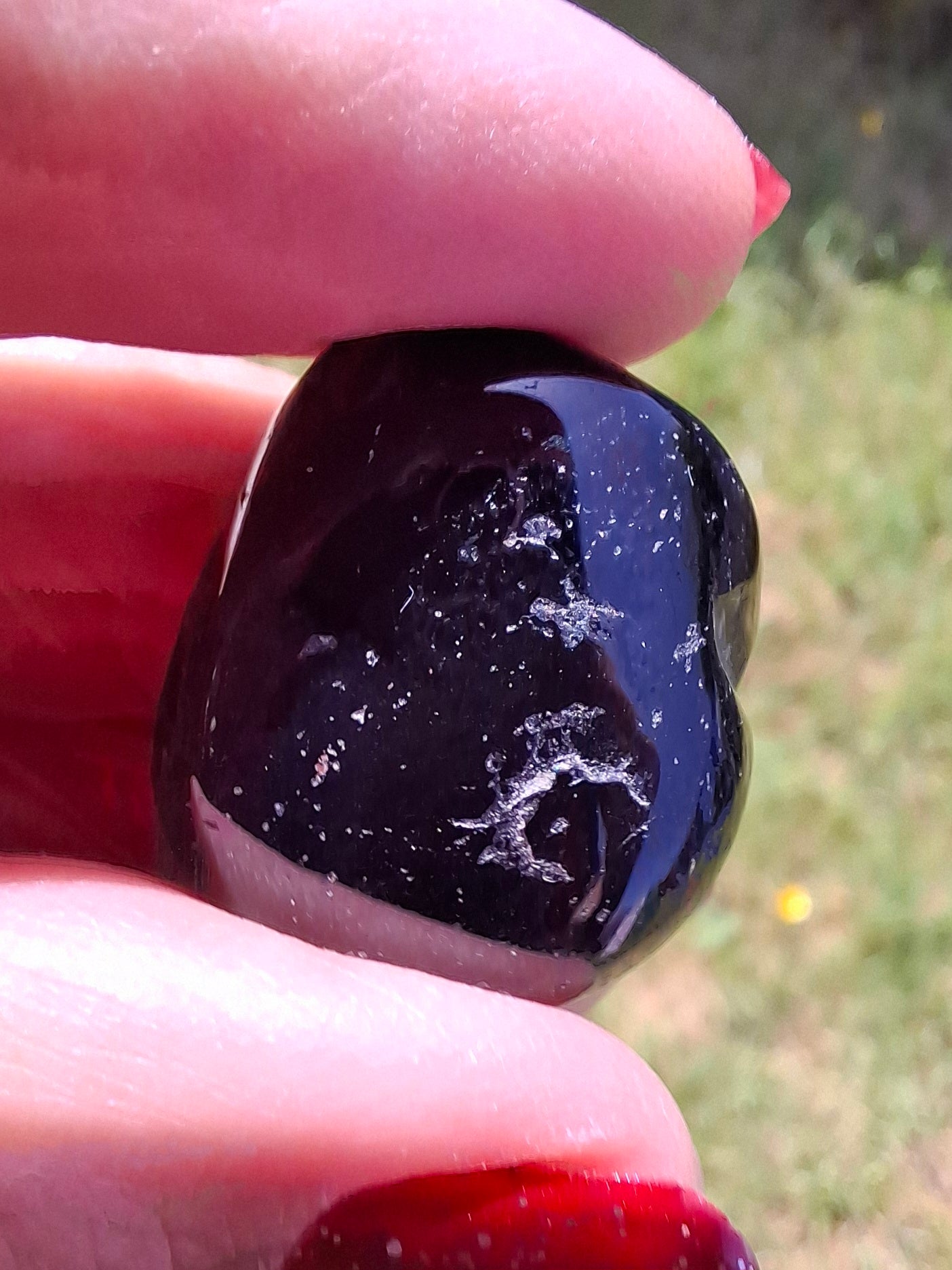 Black Tourmaline, Tumble Stone, Crystal (Ref: T215)