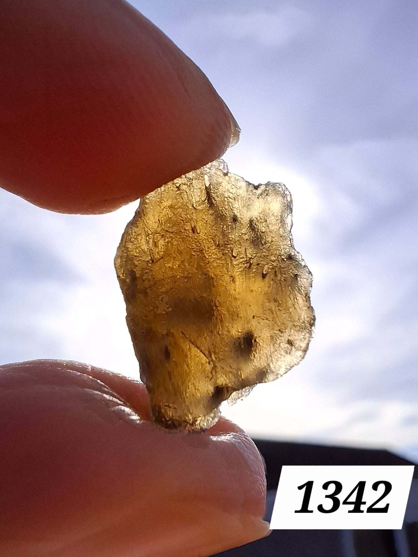 Moldavite Piece, 1.76g, Tektite (Ref: 1342)