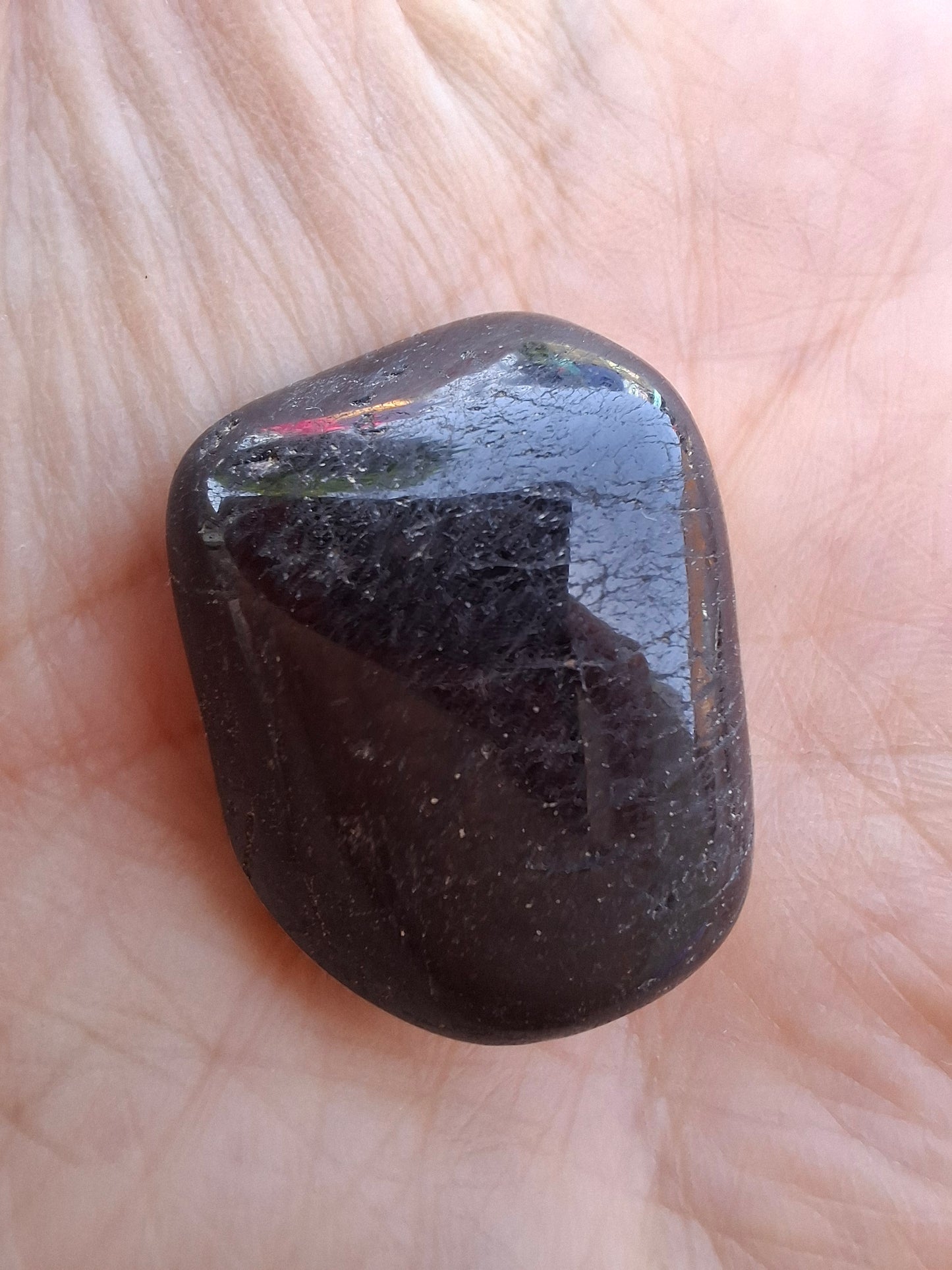 Black Tourmaline, Tumble Stone, Crystal (Ref: T221)