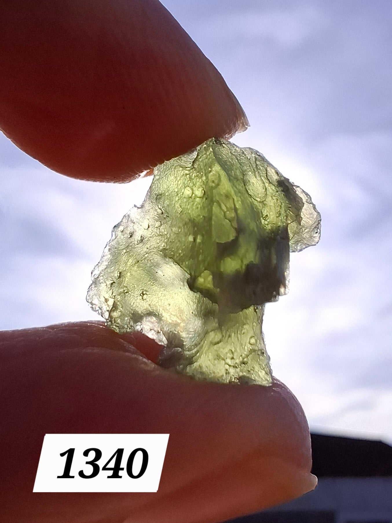 Moldavite Piece, 1.90g, Tektite (Ref: 1340)