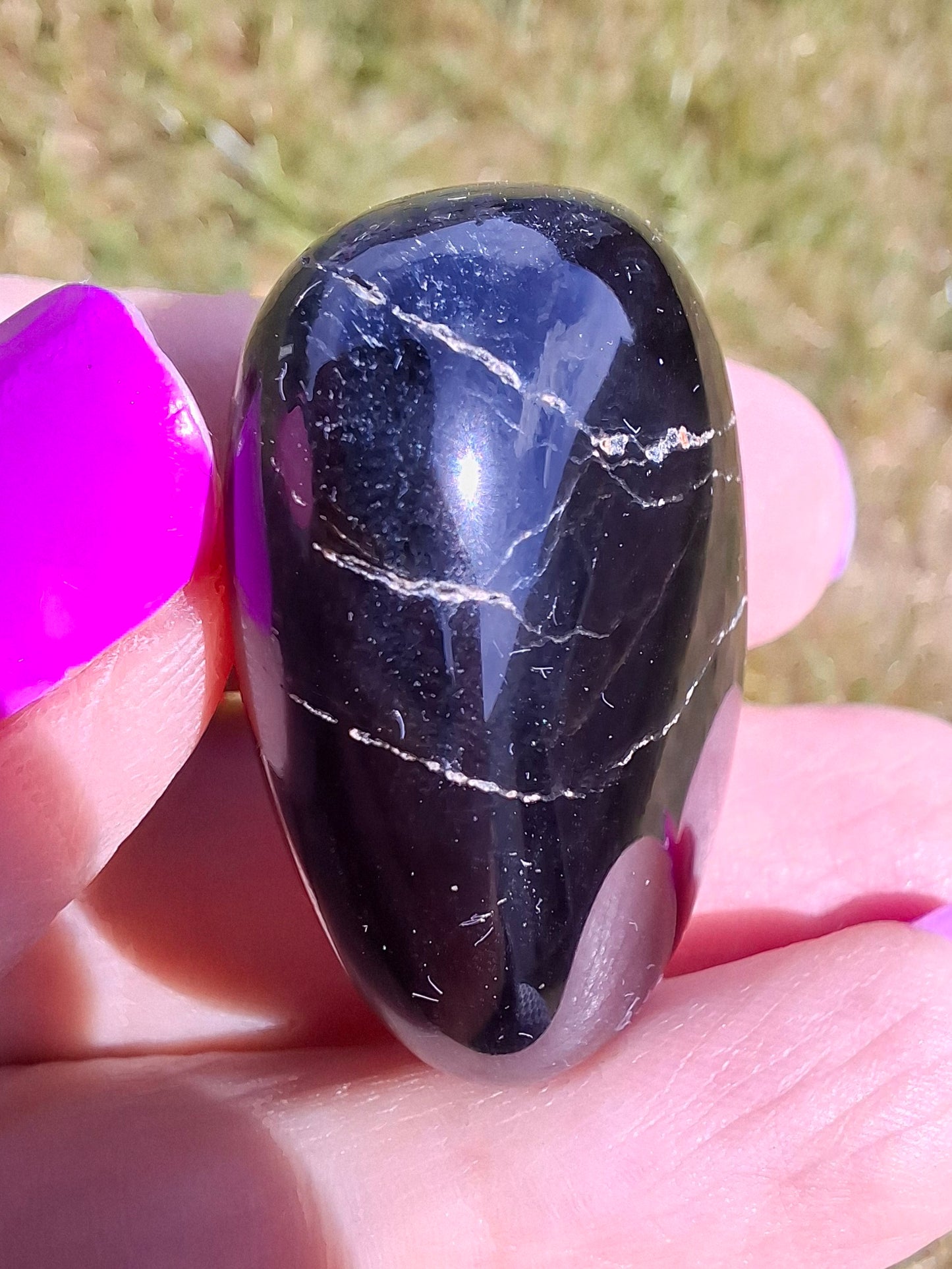Blue Tigers Eye, Tumble Stone, Crystal (Ref: T20)