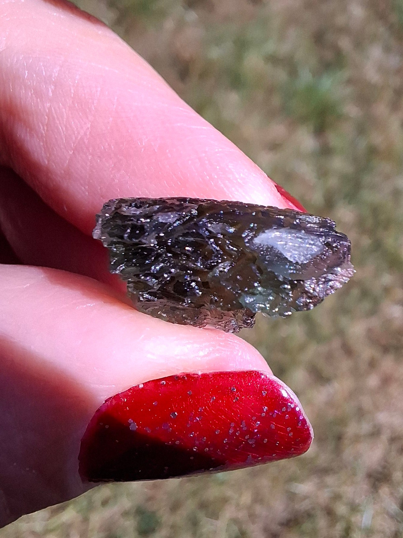 Moldavite Piece, 1.55g, Tektite (Ref: 1469)