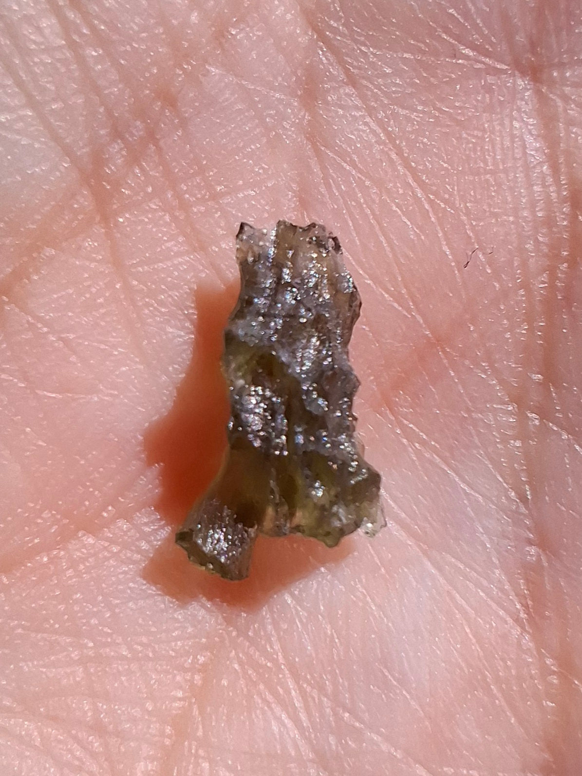 Moldavite small Piece, 0.34g, Tektite (Ref: 1476)