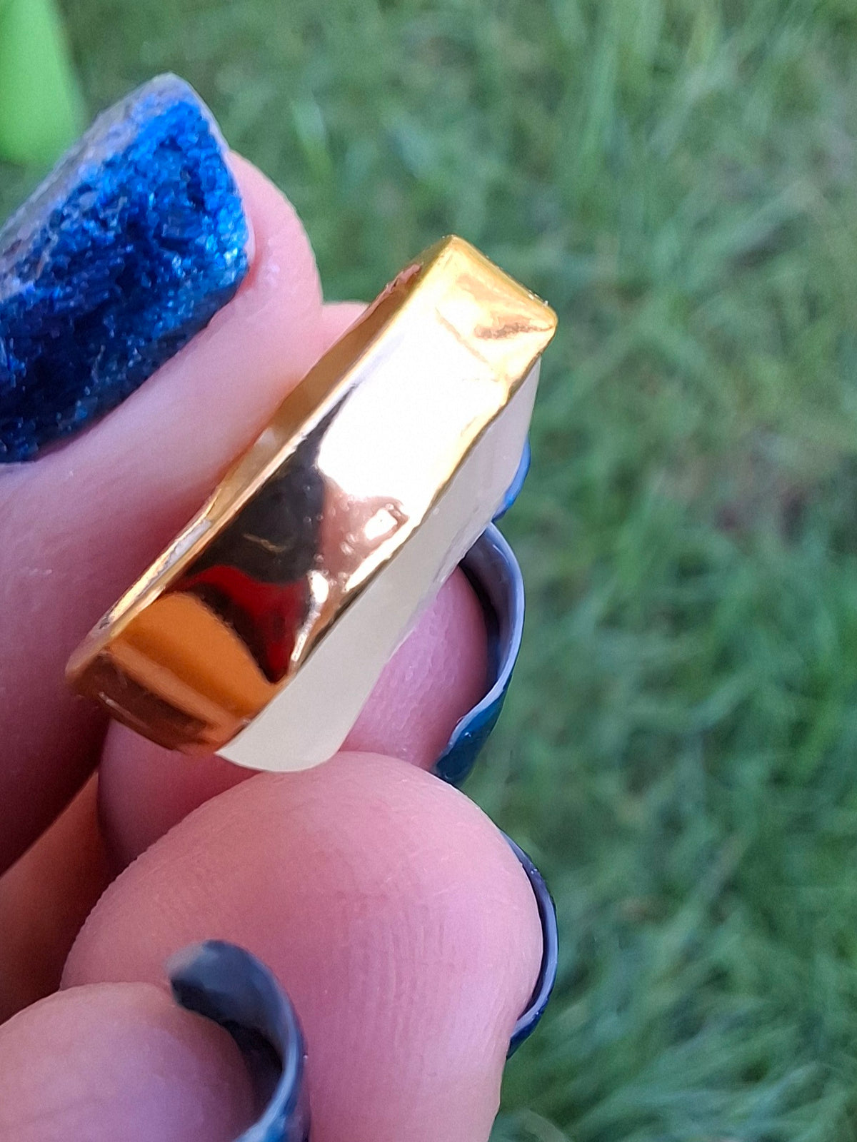 Libyan Desert Glass Pendant, 14K GOLD Plated, Tektite (Ref: LP115)