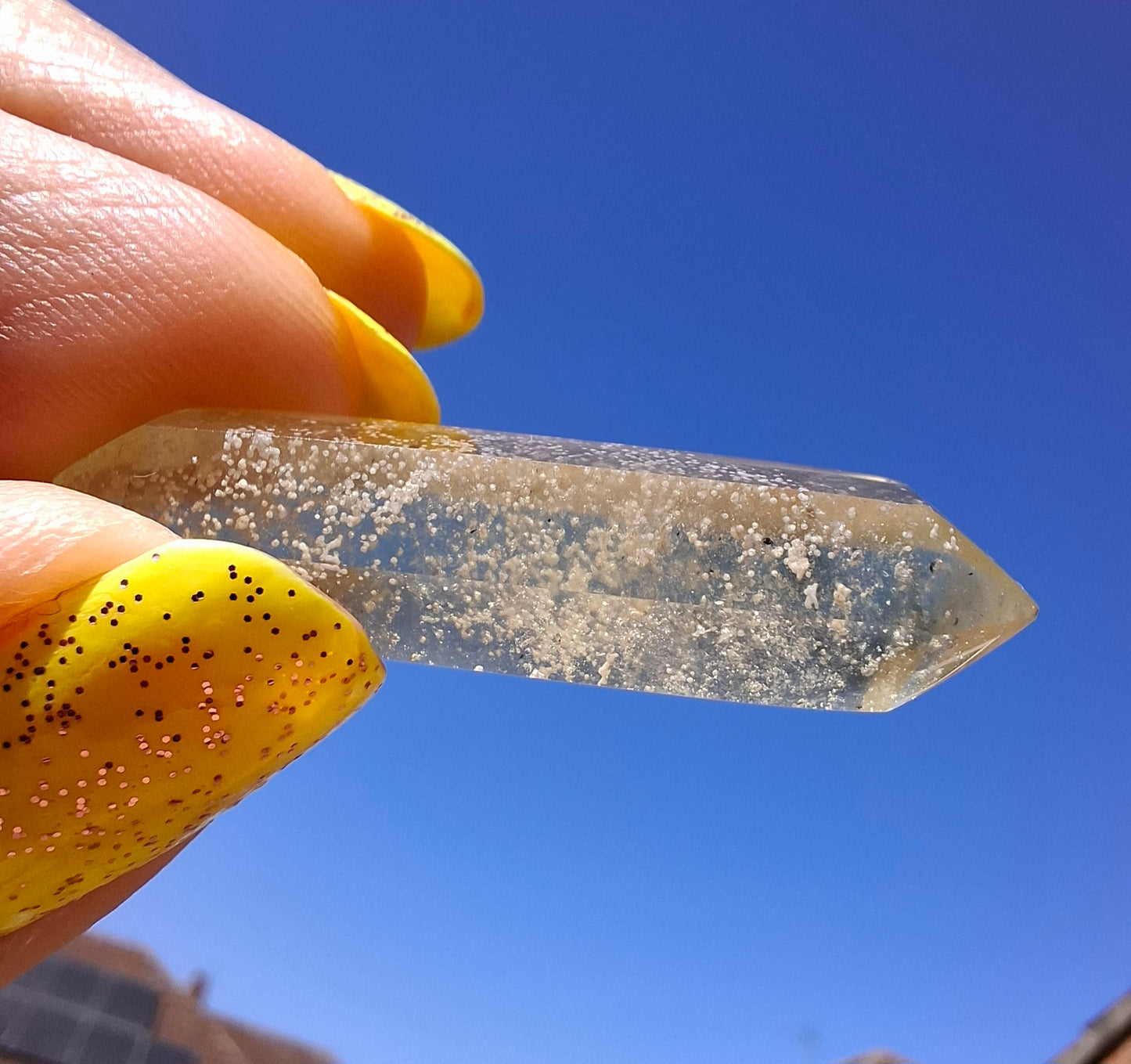 Libyan Desert Glass DT Carving, 3.94g, Tektite (Ref: LDT5)