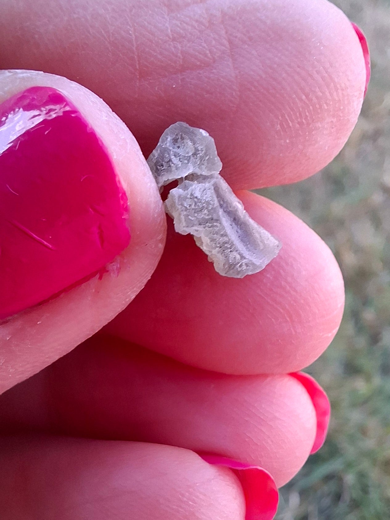 Moldavite Piece, SNOWFLAKE, FROSTED, BRUSNA, 0.31g, Tektite (Ref: 1500)