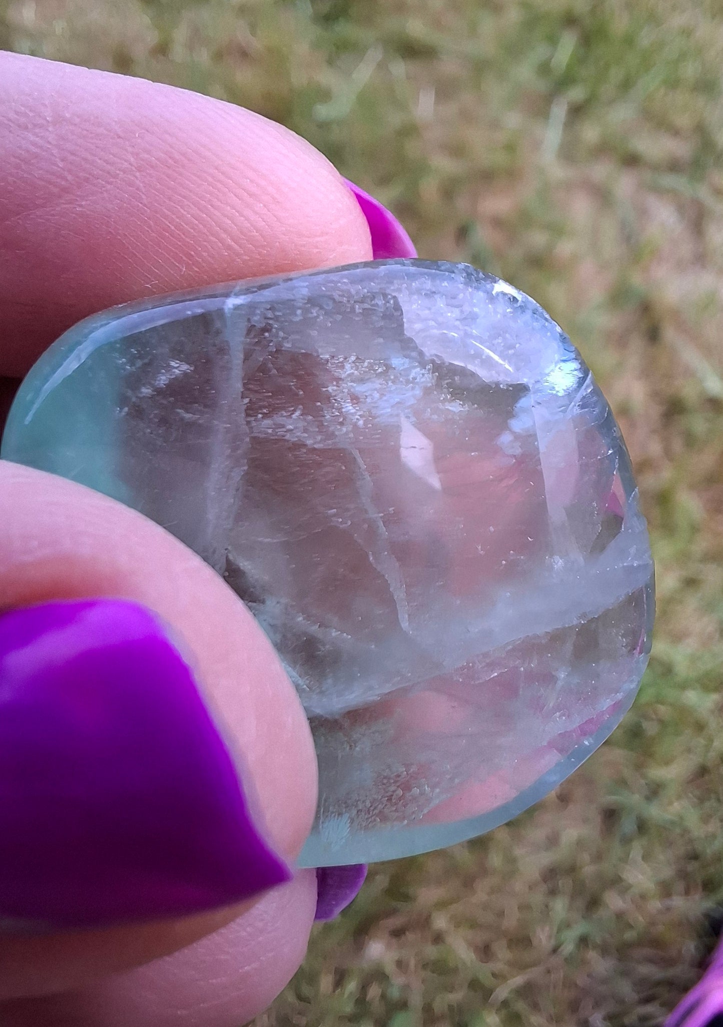 Fluorite, Tumble Stone, Crystal (Ref: T48)