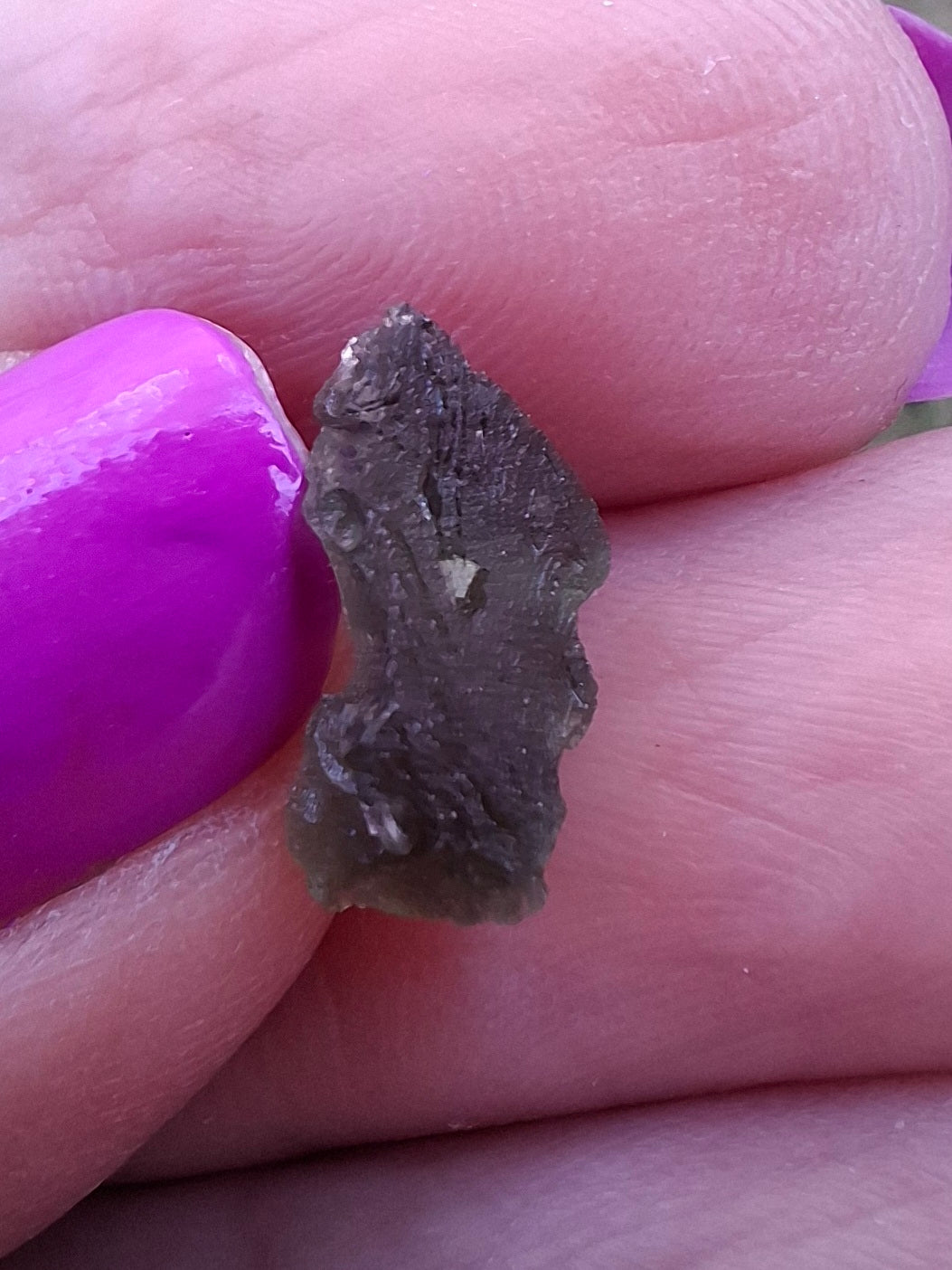 Moldavite small Piece, 0.39g, Tektite (Ref: 1431)