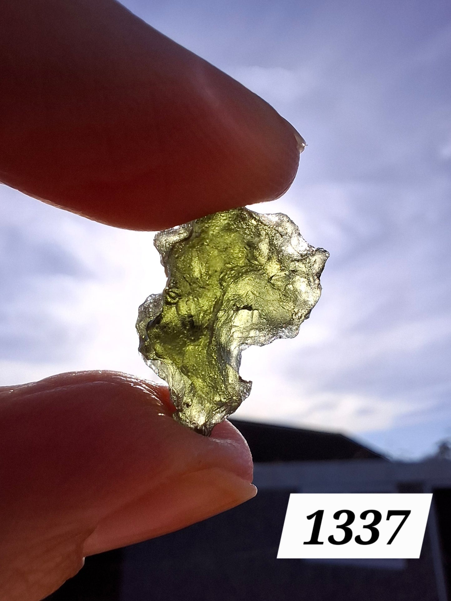 Moldavite Piece, 2.18g, Tektite (Ref: 1337)