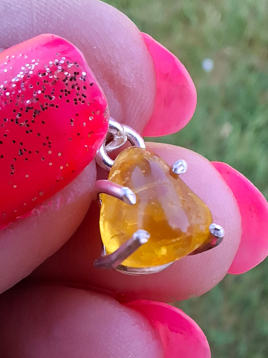 Baltic Amber Pendant, 925 Silver, Fossil (Ref: AP25)