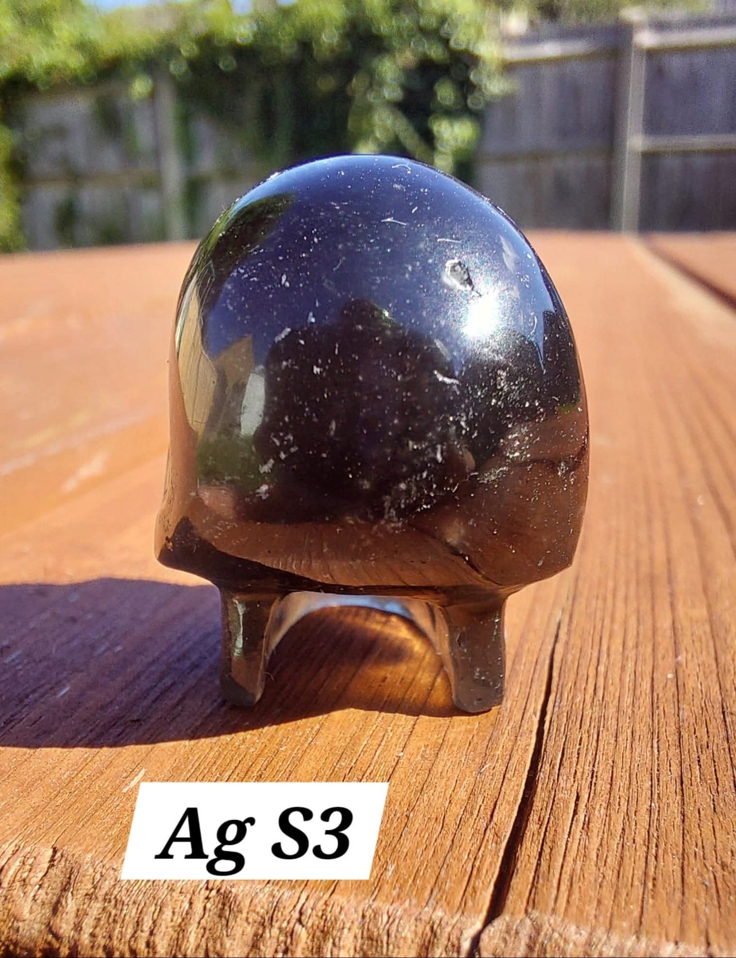 Agni Manitite SKULL Carving, 13.06g, Crystal (Ref: Ag S3)