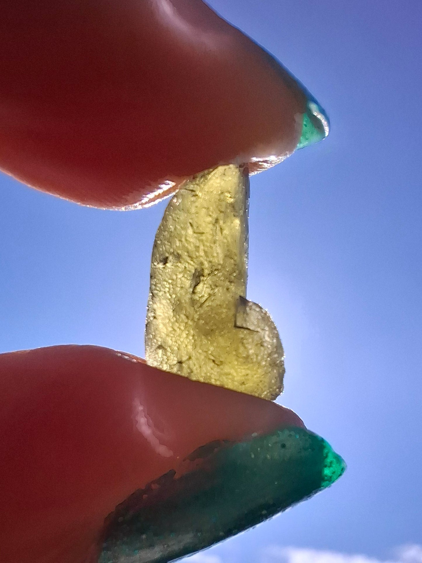 Moldavite Piece, 0.93g, Tektite (Ref: 1415)