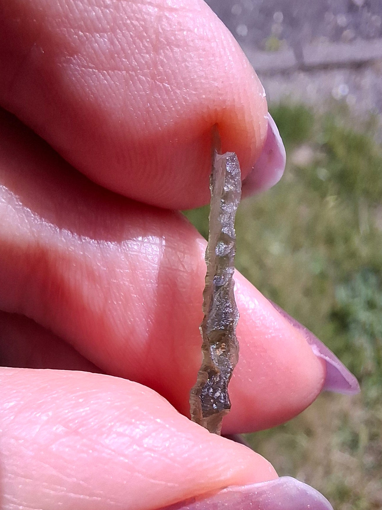 Moldavite Piece, 0.33g, Tektite (Ref: 1488)