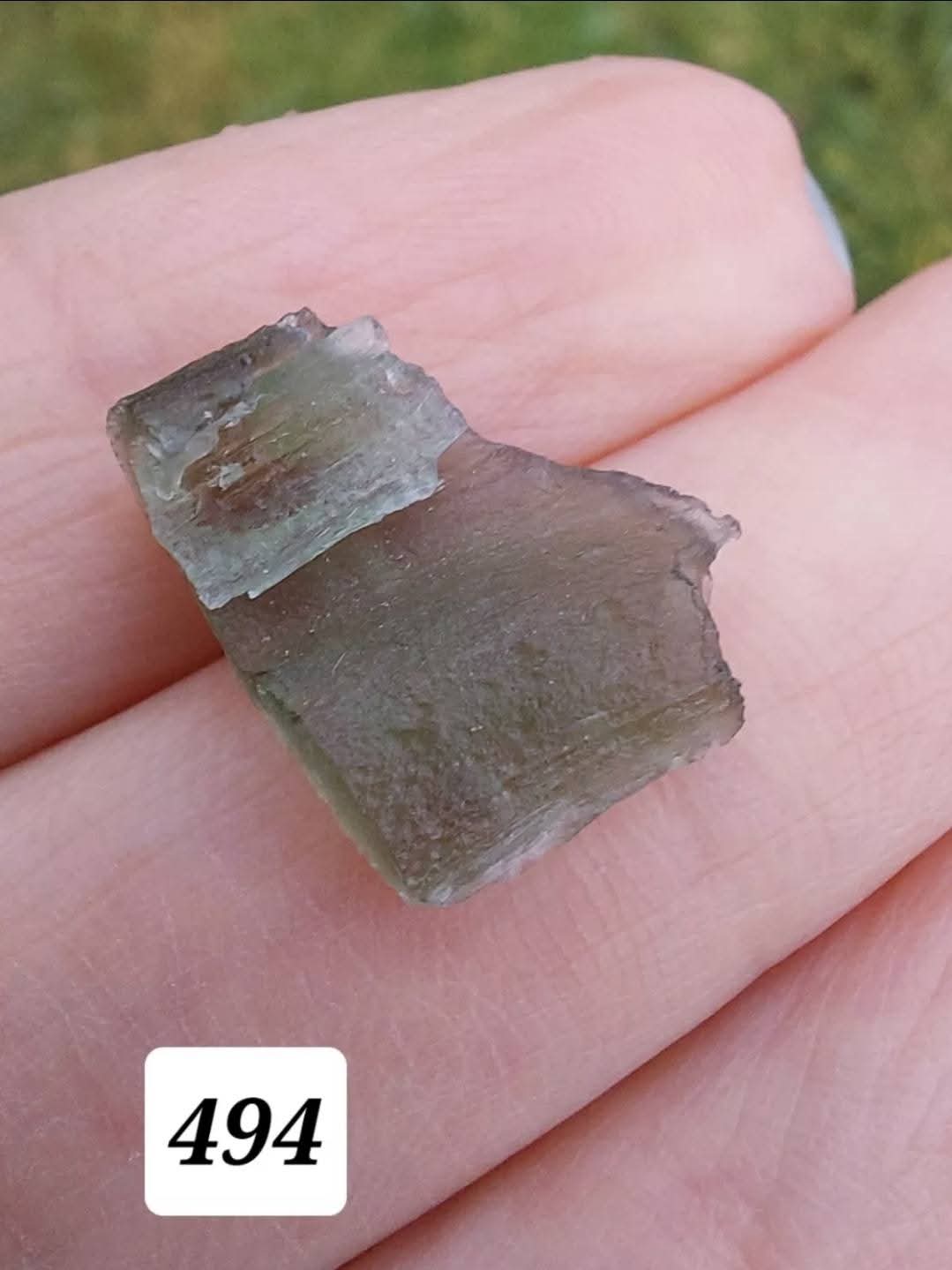 Moldavite Piece, 0.94g, Tektite (Ref: 494)