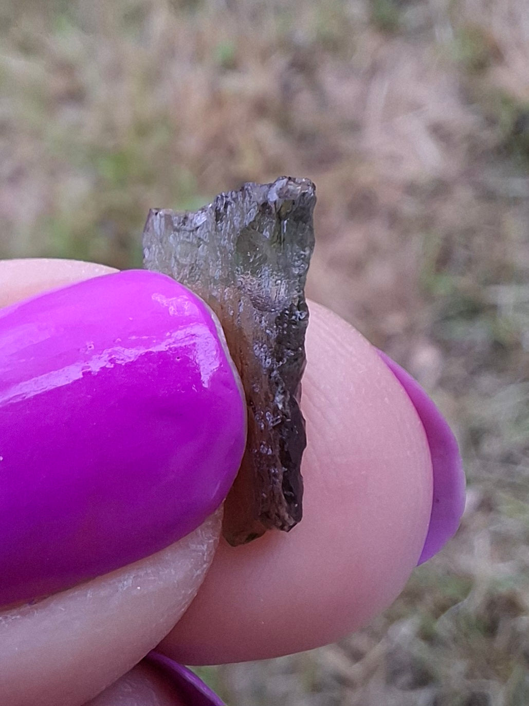 Moldavite small Piece, 0.39g. Tektite (Ref: 1430)