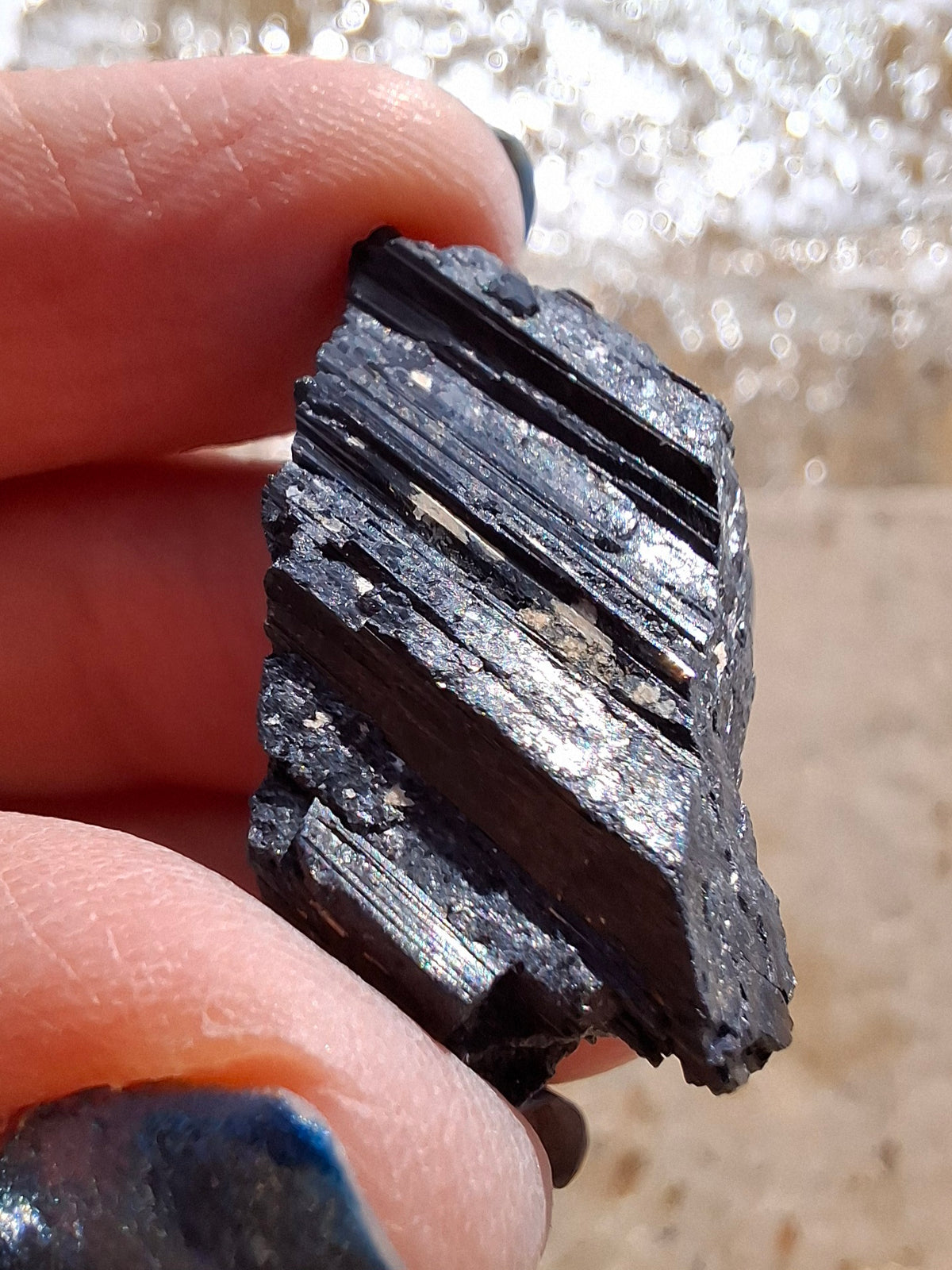 Black Tourmaline RAW, 8.73g, Crystal (Ref: RBT8)